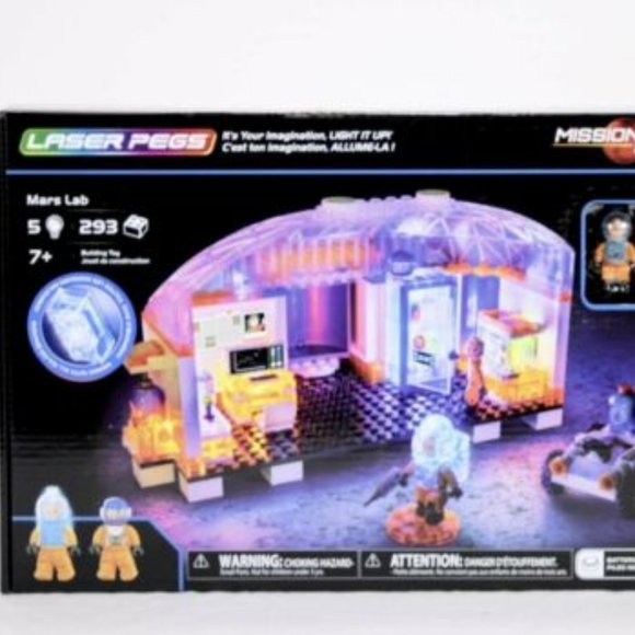 Laser Pegs Mars Lab Mission Mars Lab Light~up Building playset🆕📦⌚🏃🏻💨⚡🚚 - Picture 1 of 11